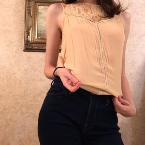 Vintage Sleeveless Lace Top